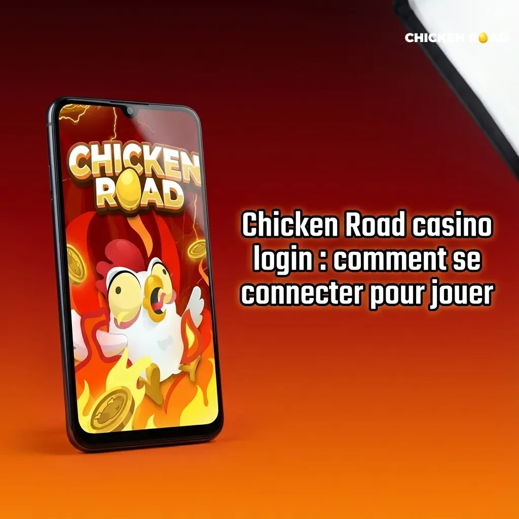 Écran de connexion Chicken Road casino sur ordinateur et mobile, avec champs e‑mail et mot de passe prêts à être saisis