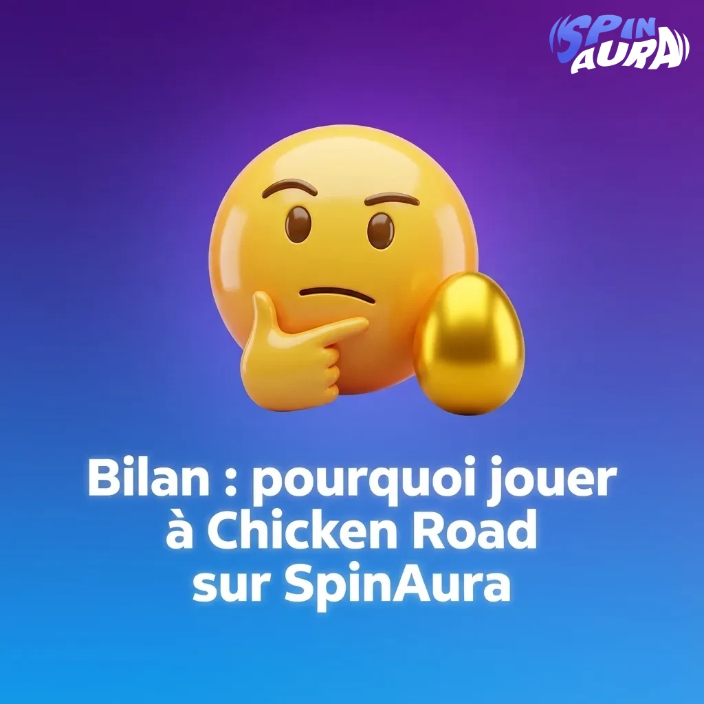 Capture d’écran promotionnelle du jeu crash Chicken Road sur le casino en ligne SpinAura en français